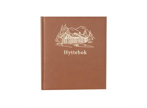 Hyttebok fjell brun 21x24 cm, 96 ark, 100 gram 