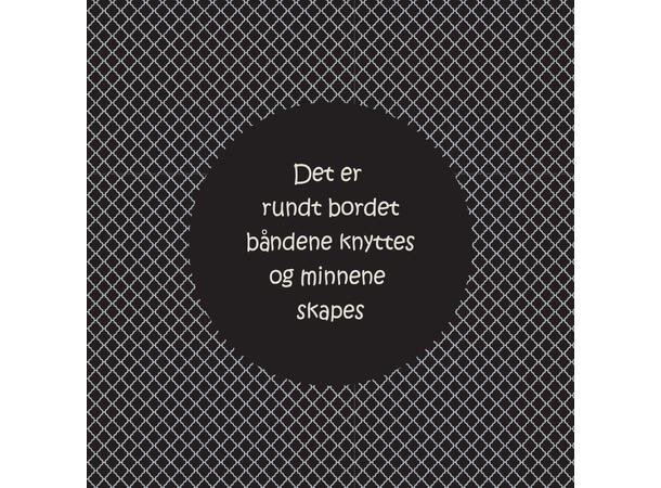 Serviett Bånd knyttes bord Lunsjserviett 20 stk 3-lags 33x33cm 