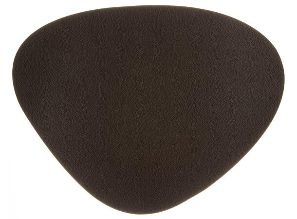 Dekkebrikke PU-skinn oval 41x32cm sort 