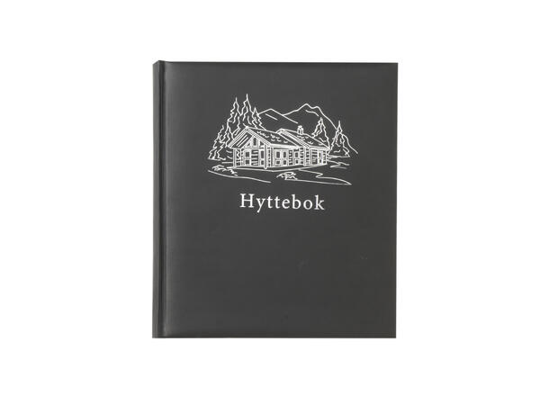 Hyttebok fjell sort 21x24 cm 96 ark i 100 grams kvalitet 