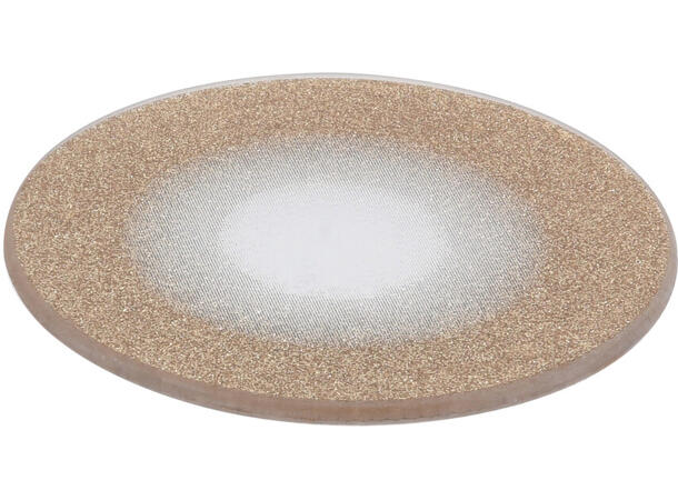 Lysfat glass m/glitter champagne d:10cmx Display 22stk 