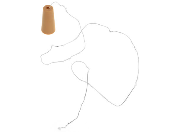 Flaskekork dekor m/LEDLYS flerfarget Batteri:3xLR44 (inkl) 