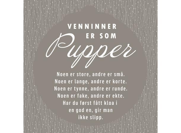 Serviett Pupper venninne Lunsjserviett 20 stk 3-lags 33x33cm 