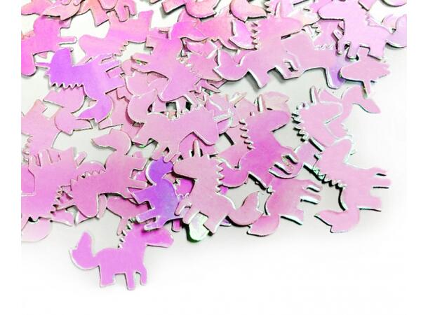 Konfetti papir enhjørning rosa/lilla 12g 