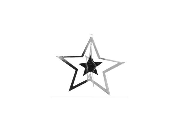 Englespill 13x8cm metall sølv 6ass 