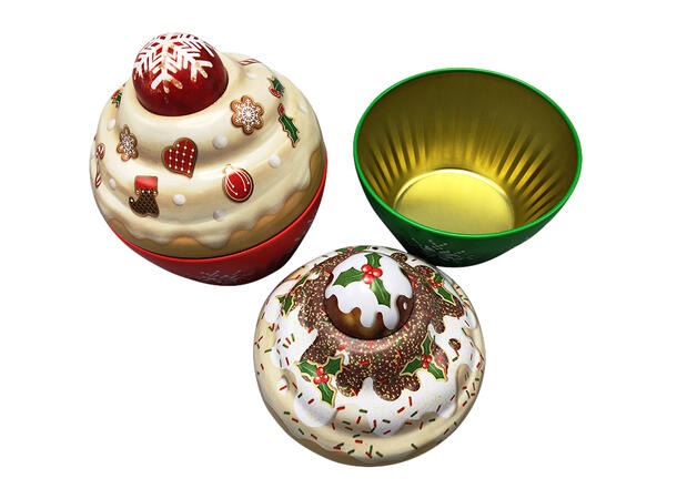 Metallboks Cupcake Jul 7,5x8cm 2ass 120ml 