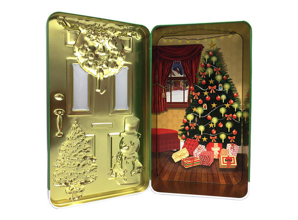 Metallboks Dør stor grønn 11x5,8x20,5cm 1300ml 