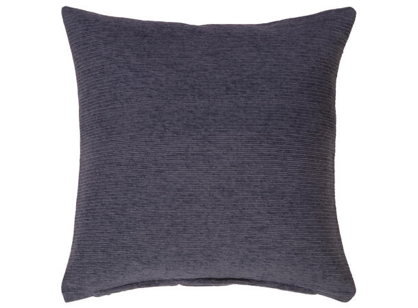 Pute 45x45cm m/trekk chenille blå Pute fjær/dun 780gram fyllvekt 