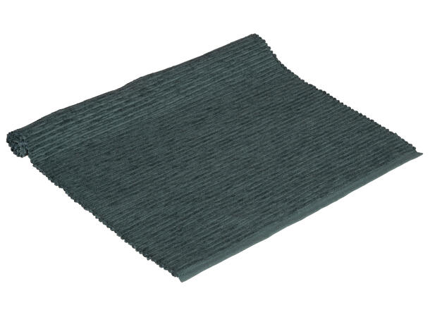 Brikke chenille bom. petrol 33x48cm 