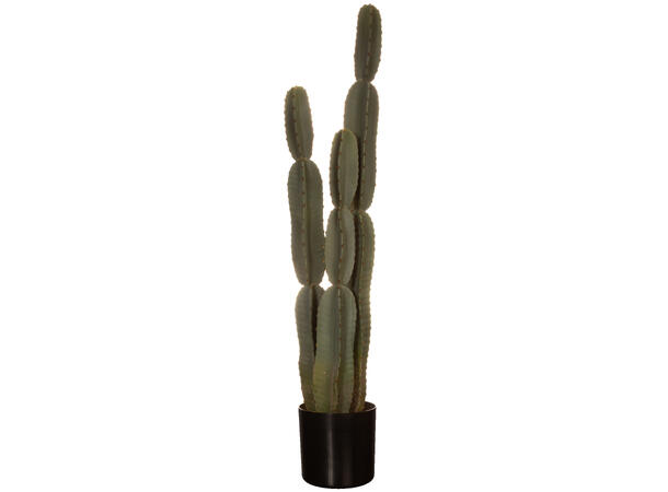 Kaktus sort potte 23x18x119cm Kunstig plante m/sortfarget jord/sand 