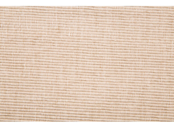 Løper ribb bomull beige 20x130cm 