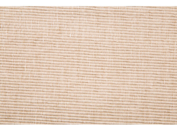 Løper ribb bomull beige 20x130cm 