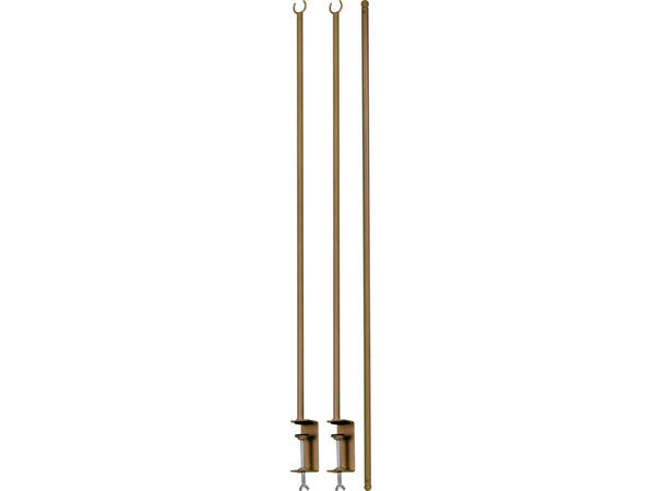 Stativ til bord metall gull h: 90cm Lengde: 140-240cm 