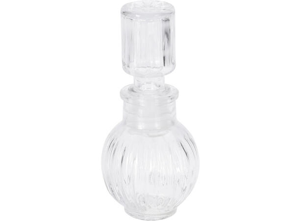 Karaffel glass m/kork 50ml 12cm Display 12stk 