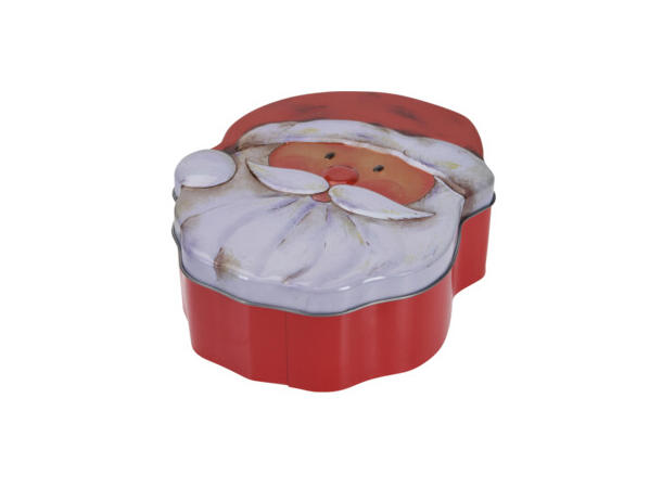 Metallboks Juletre/nisse/bamse 18cm 3ass Forpk 24stk 