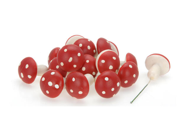 Sopp m/stilk 4 ulike størrelser i sett Fra 9-30stk pr eske / Eske 10x5x12cm 