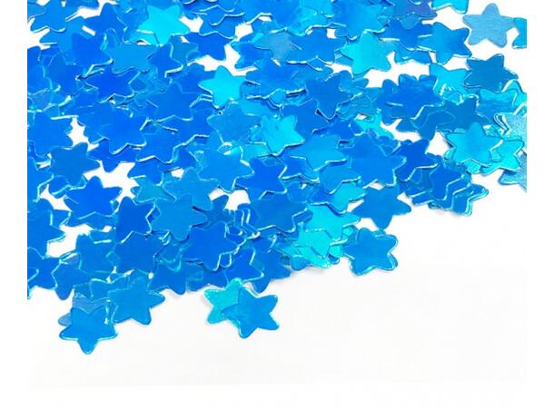 Konfetti papir stjerne blå 12g 