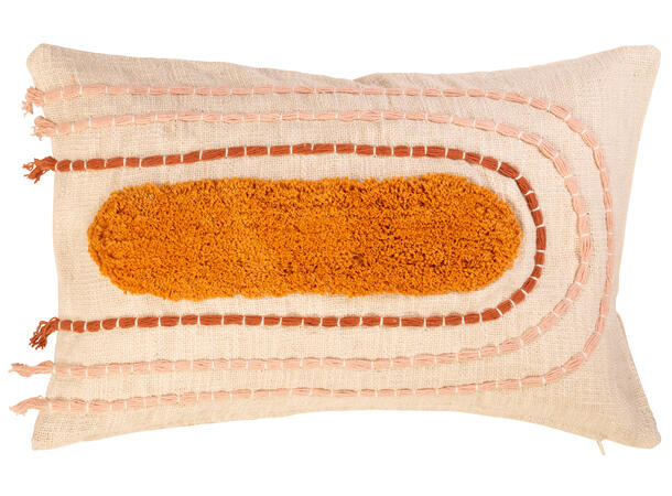 Pute 35x55cm m/trekk hvit/rust Pute fjær/dun 700gram fyllvekt 32x52cm 