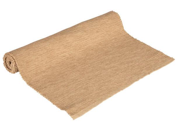 Løper chenille bomull beige 40x140cm 