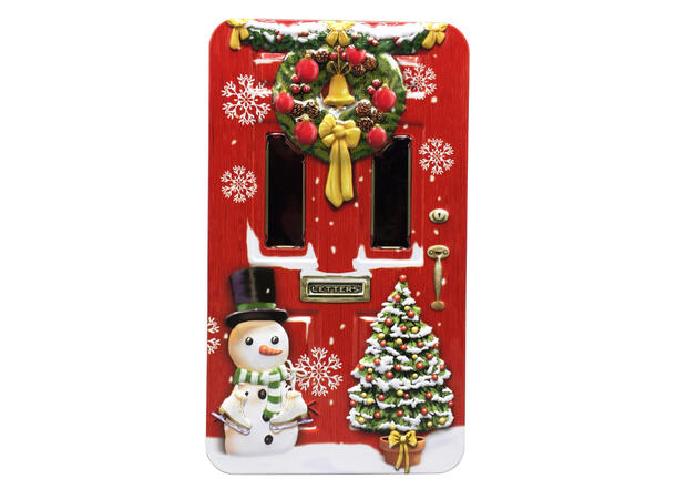 Metallboks Dør stor rød 11x5,8x20,5cm 1300ml 