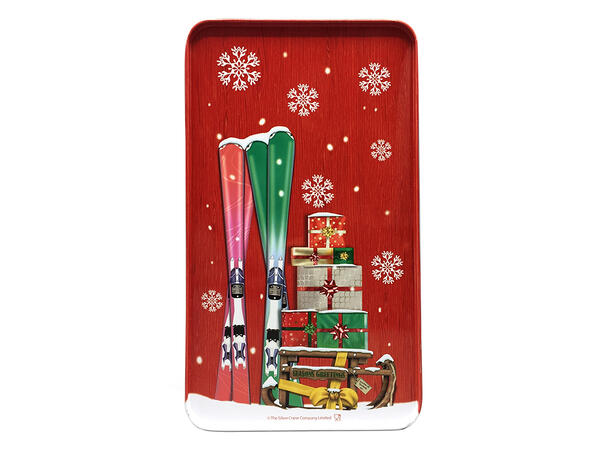 Metallboks Dør stor rød 11x5,8x20,5cm 1300ml 