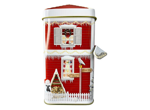 Metallboks Hus m/tak Vinter 12x7,5x15cm 1000ml 