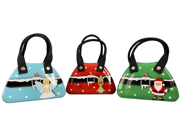 Metallboks Veske bag Jul 3ass 9,6x4,4x6,1cm 100ml X 