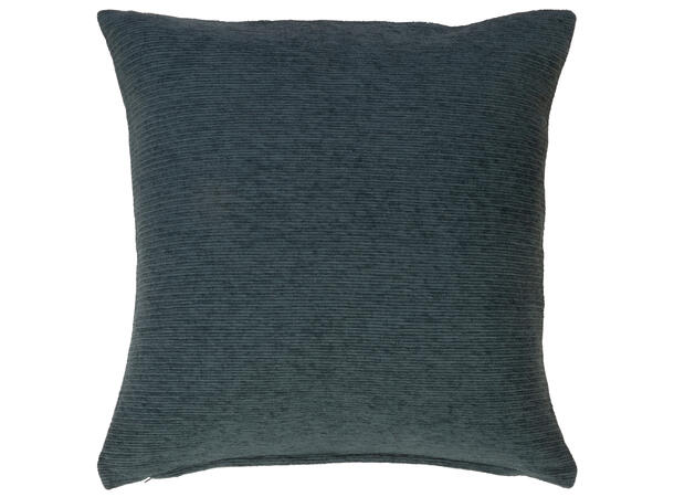 Pute 45x45cm m/trekk chenille petrol Pute fjær/dun 780gram fyllvekt 
