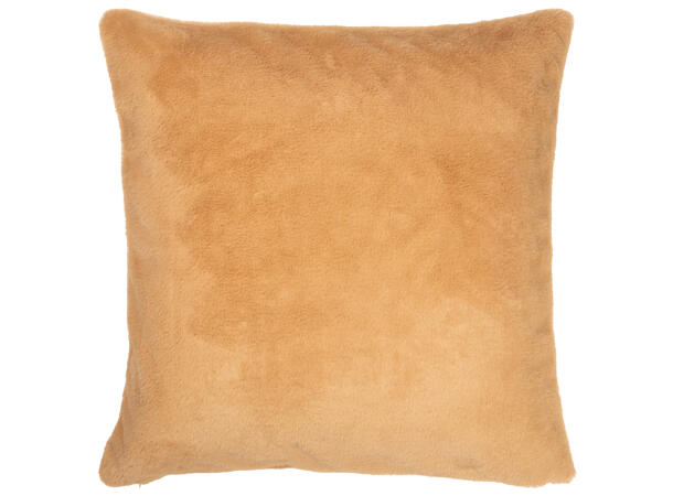 Putetrekk pels beige 50x50cm 100 % polyester 580gsm 