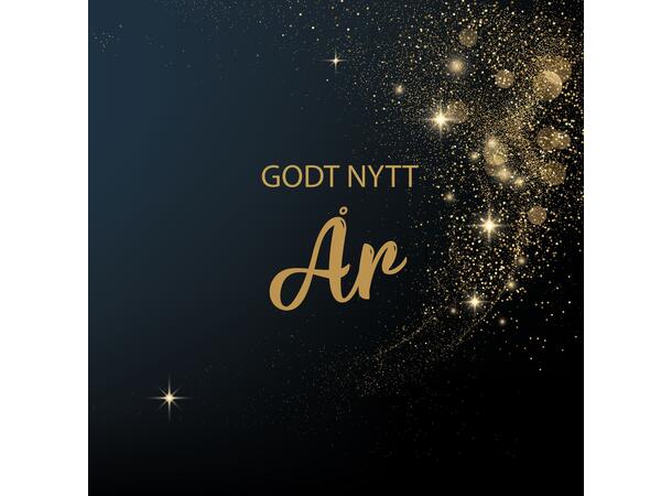 Serviett Godt Nytt år Gulltrykk Lunsjserviett 20 stk 3-lags 33x33cm 