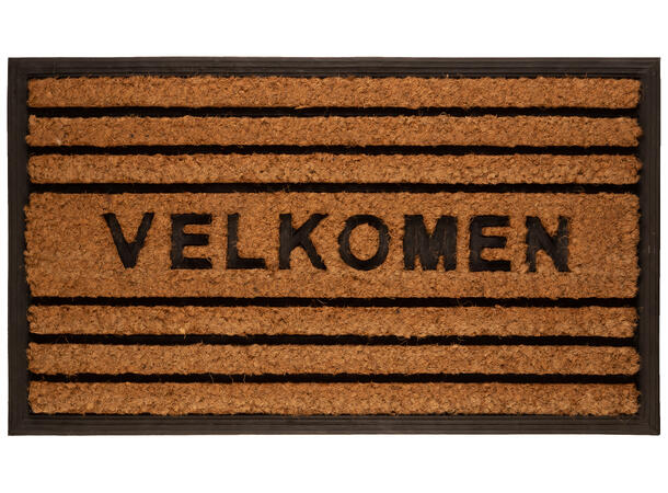 Dørmatte Kokos/Gummi Velkomen NYN 40x70 Kokosmateriale/minimum 8stk 