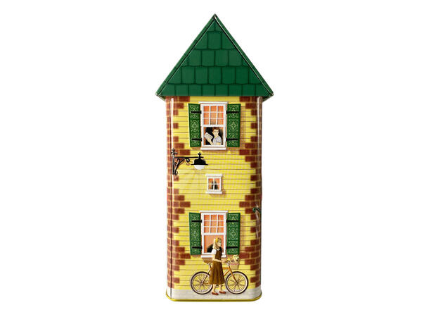 Metallboks Hus m/tak Cookie 14x75x21cmx 1600ml 