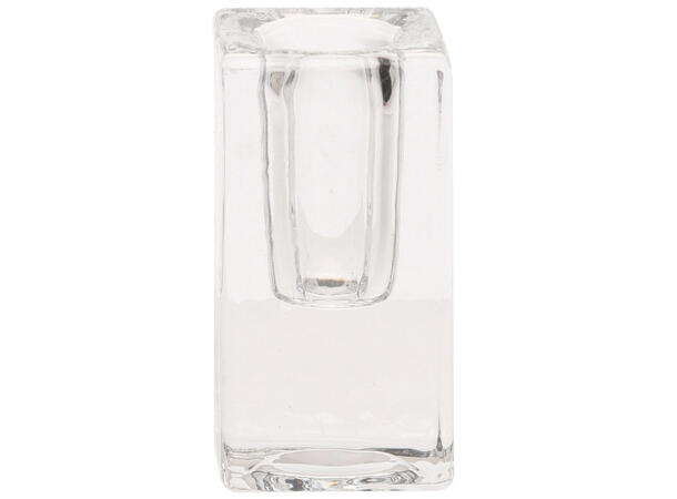 Lysestake kronelys krystall 4x8cm Display 12stk 