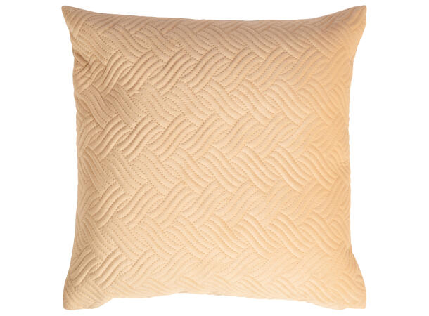 Pute 45x45cm m/trekk bikube wave vanilje Pute fjær/dun 780gram fyllvekt 