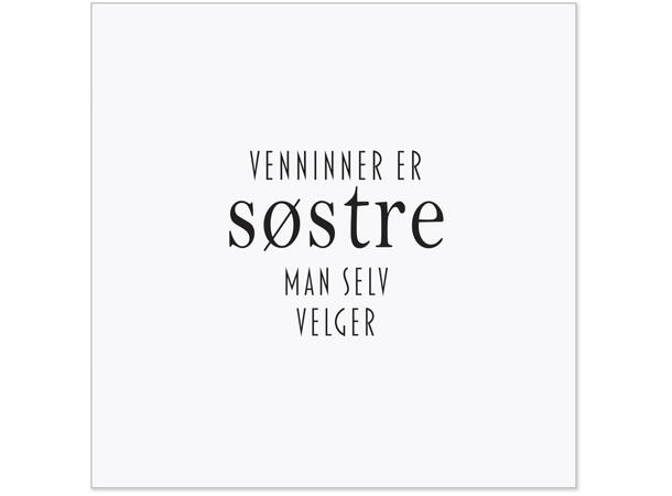 Serviett Venninner...søstre Lunsjserviett 20 stk 3-lags 33x33cm 