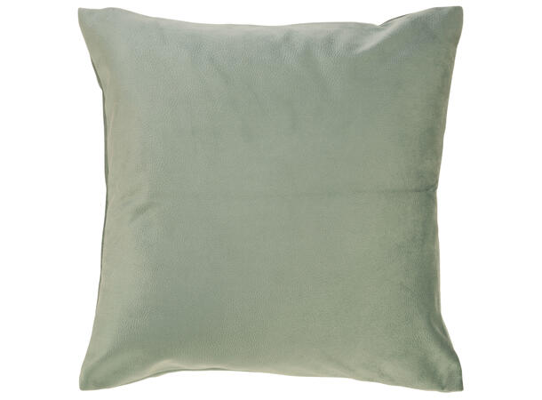 Pute 45x45cm m/trekk velur skinnl. grønn Pute fjær/dun 780gram fyllvekt 