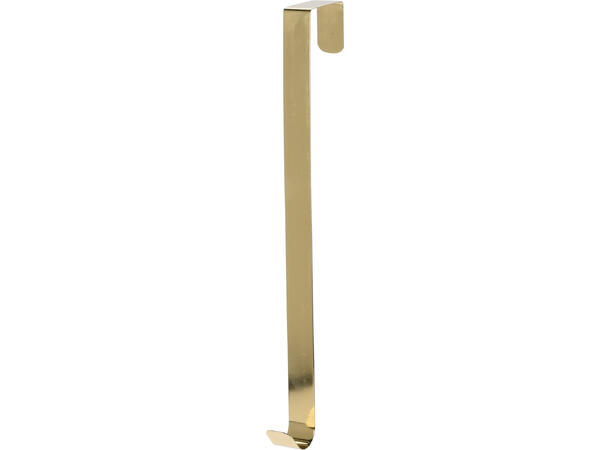 Krans og Julestrømpe holder gull 29,5cm Metall 