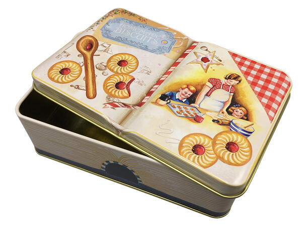 Metallboks bok kjeks bake 14,5x9,3x5cm 670ml 