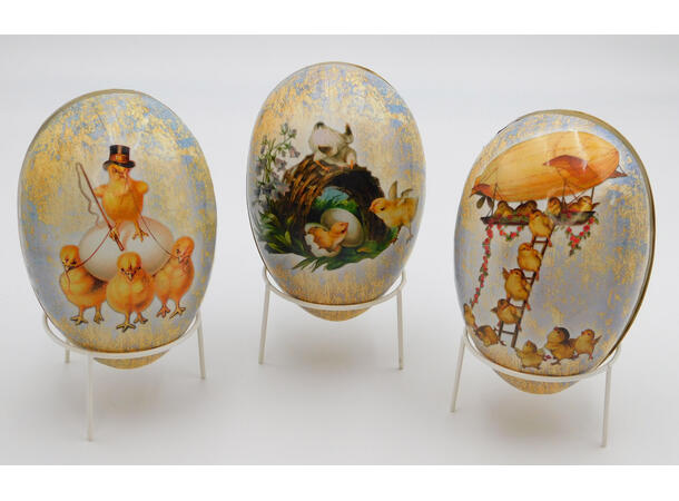 Påskeegg Chicken Gang 12cm 3ass 