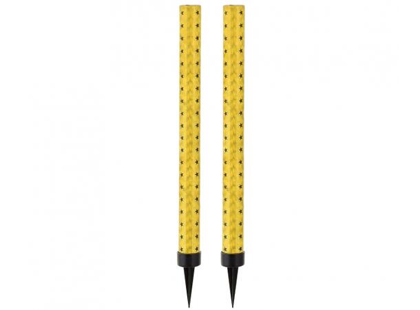 Isfontene Is Fakkel gull 18 cm 2 stk 