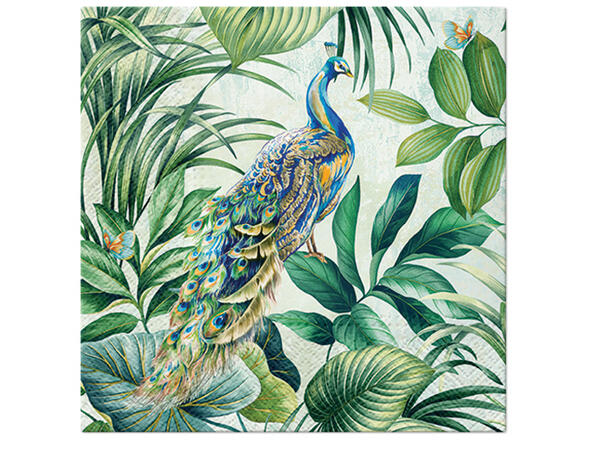 Serviett Peacock Lunsjserviett 20 stk 3-lags 33x33cm 