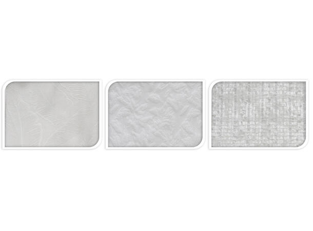 Dekorrull hvit velur 28x150cm 3ass Display 21stk 