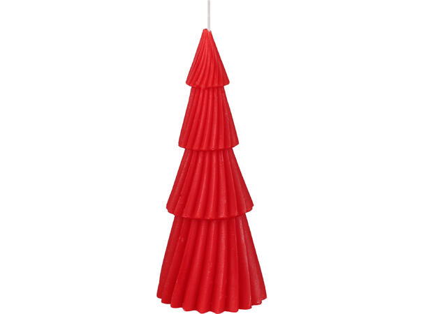 Lys Juletre h:21cm hvit, rød, grønn 3ass Vekt:355gram 