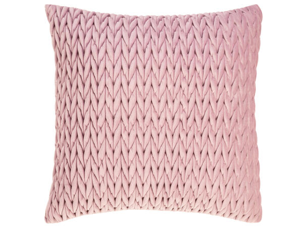 Pute 45x45cm m/trekk velur flett. lyng Pute fjær/dun 780gram fyllvekt 