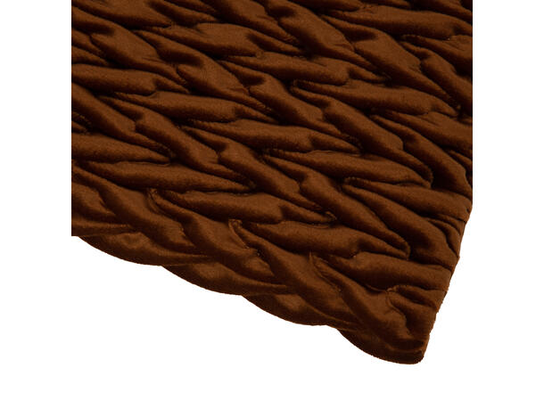 Putetrekk flettet  kamel 45x45cm Velur 100 % polyester 