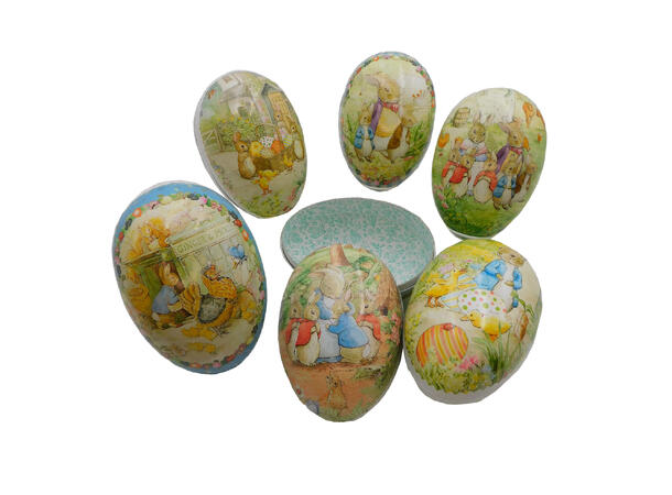 Påskeegg Beatrix Potter 15cm 6ass 