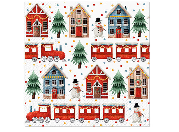 Serviett Cozy Christmas Lunsjserviett 20 stk 3-lags 33x33cm 