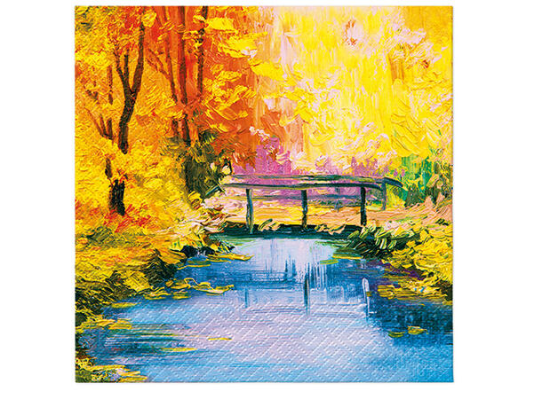 Serviett Golden Bridge Lunsjserviett 20 stk 3-lags 33x33cm 