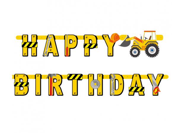 Girlander Happy Birthday Traktor 220cm 