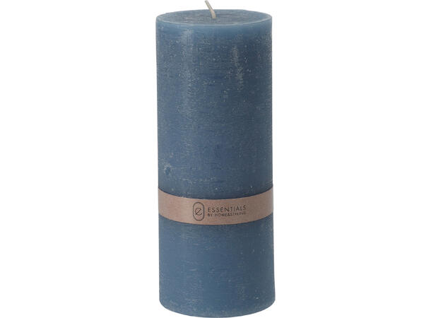 Kubbelys rustikk lys blå 7x17cm Stearin/Parafin 390gr 
